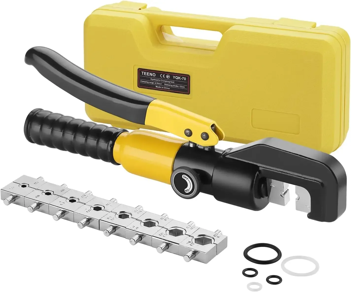 

Hydraulic Crimping Tool 10T Hydraulic Cable Lug Crimper 12 to 2/0 AWG Hydraulic Hand Crimper Tool Electrical Terminal