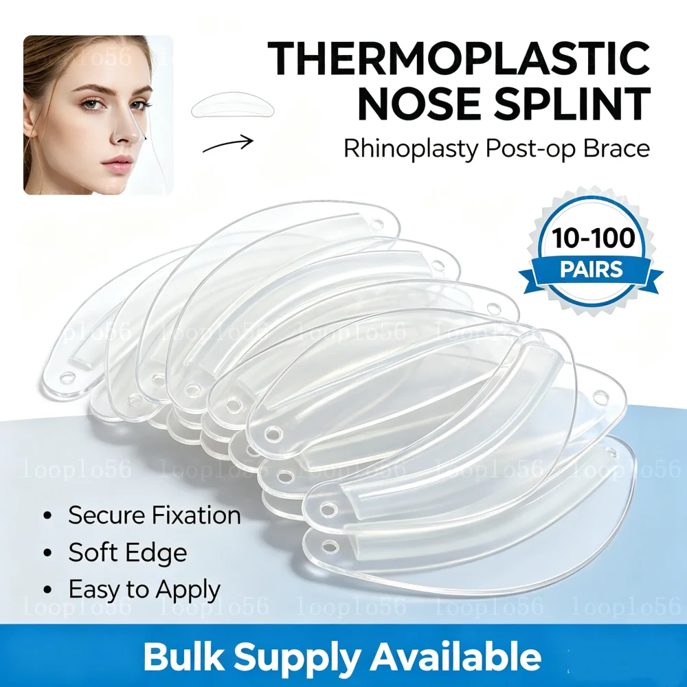 10-100Pairs Silicon Nasal Splint Sterilized Packing Medical Septoplasty Hospital Consumables Internal Nasal Airway Splint