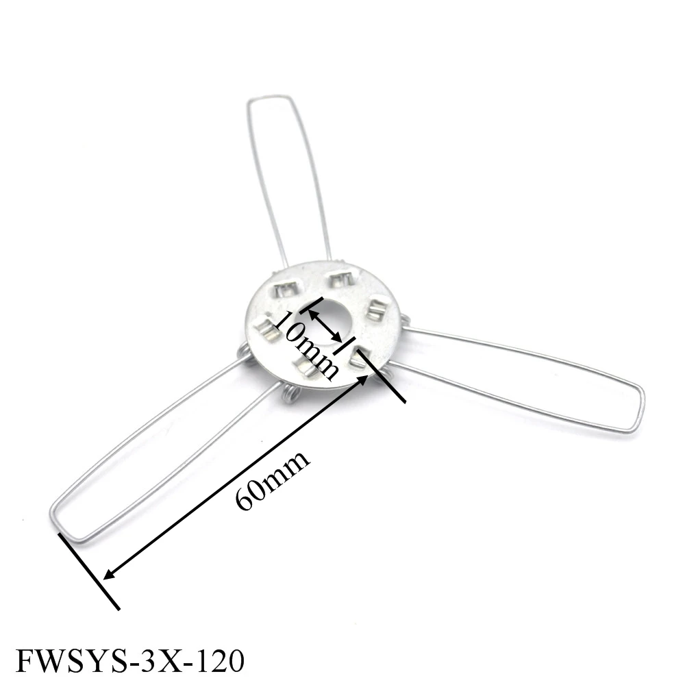 10PCS Fixing Lampshade Shrapnel Three Forks Fixing Spring Clip For Pandent Lamps And Lanterns Accessories