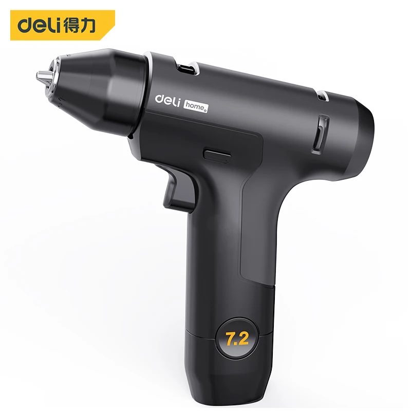 Deli  Double Speed 7.2V Electric Screwdriver Electric Rechargeable Disassembling Machine Assembly Repair Tool Set Electric Drill