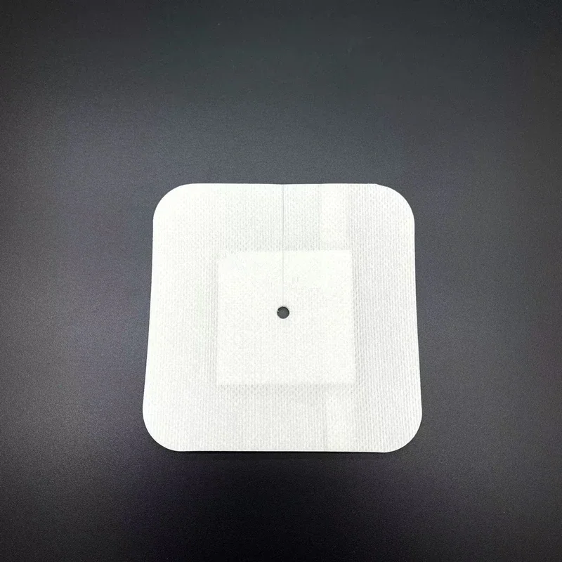 10x10cm Medical Drainage Tube Sterile Wound Dressing Non-Woven Patch with Hole Renal Puncture Urinary  fast shipping