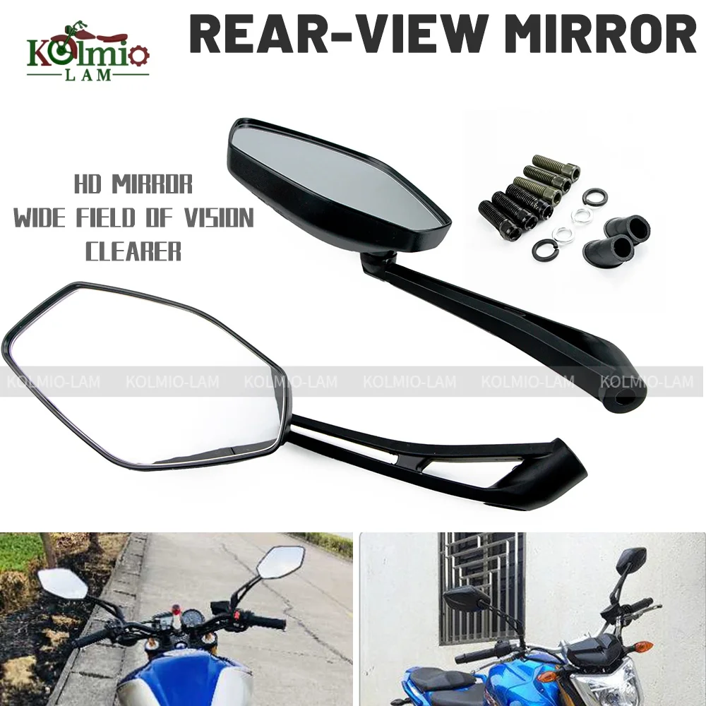 

Universal 8MM 10MM Motorcycle Side Mirrors Fit for GSR400 GSR60 GSR750 GSX1300 BKING Rearview Mirror SV650X GSXS 750 1000 DL 650