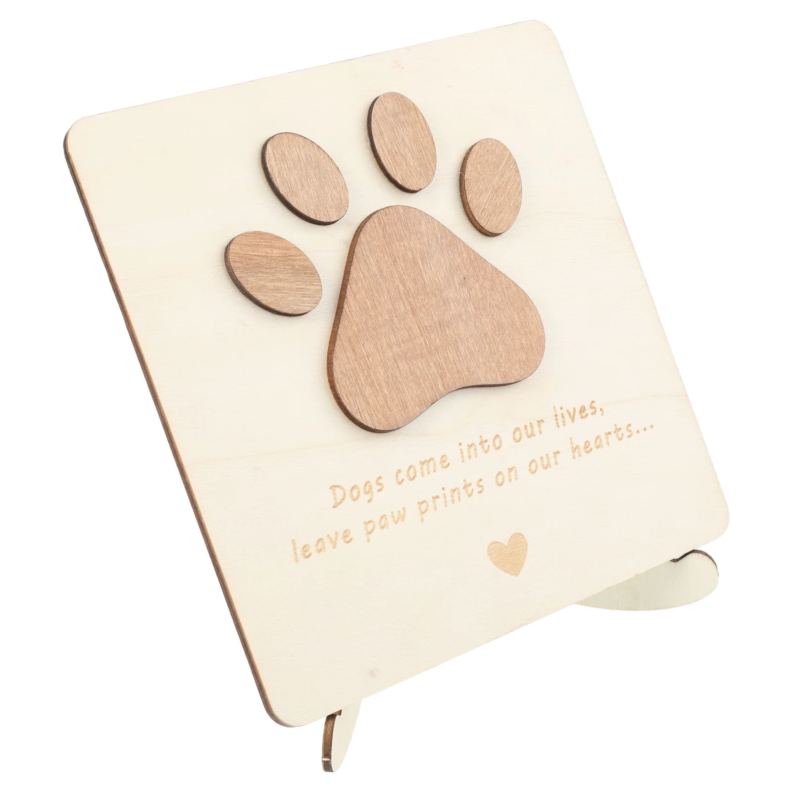 

Wooden Pet Memorial Card Customizable Engraved Keepsake Gift for Dog Cat Lovers Personalized Pet Loss Remembrance Token