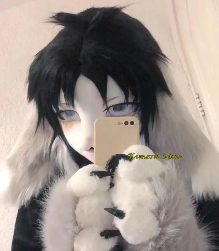 Furry Paw Gloves Cosplay Cat Sheep Rabbit Fursuit Animal Claw Cute Plush Cat Claw Gloves Halloween Gift for Kids Adults view 5