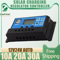 PWM 12V 24V Battery Regulator 10A 20A 30A for Wind Turbine Solar PWM 1000w Solar Tracker Solar hybrid Charge Controller