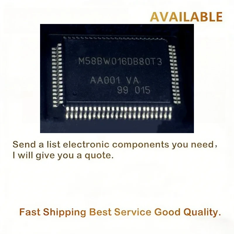 5PCS/LOT Original M58BW016DB80T3 QFP80 ST automotive Computer Chip