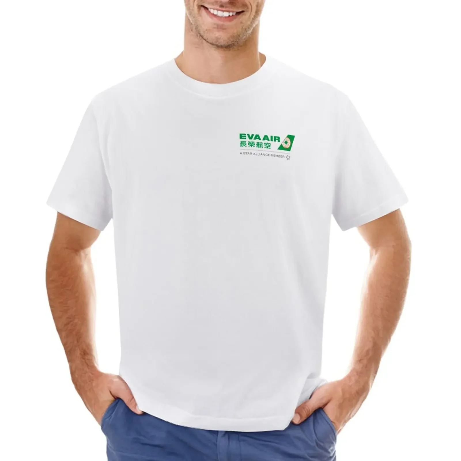 

EVA Air Logo T-Shirt vintage animal prinfor boys Short sleeve tee oversizeds mens champion t shirts