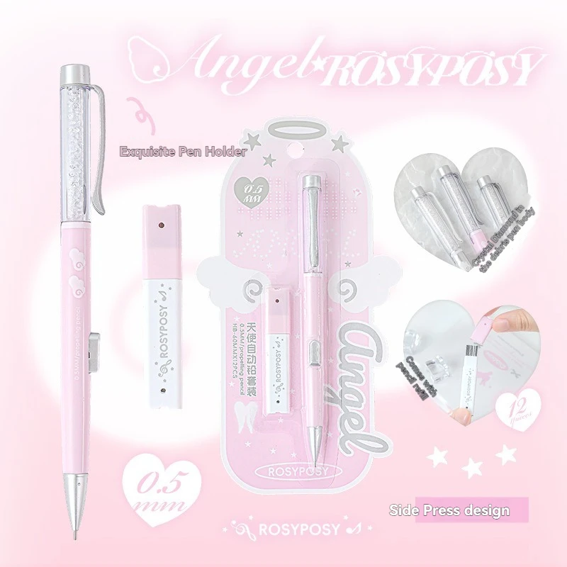 1PC Angel Automatische potloodset Hoge kwaliteit, mooie stijl Basisschoolleerlingen Lead Core Set Studentenspecifieke potlood