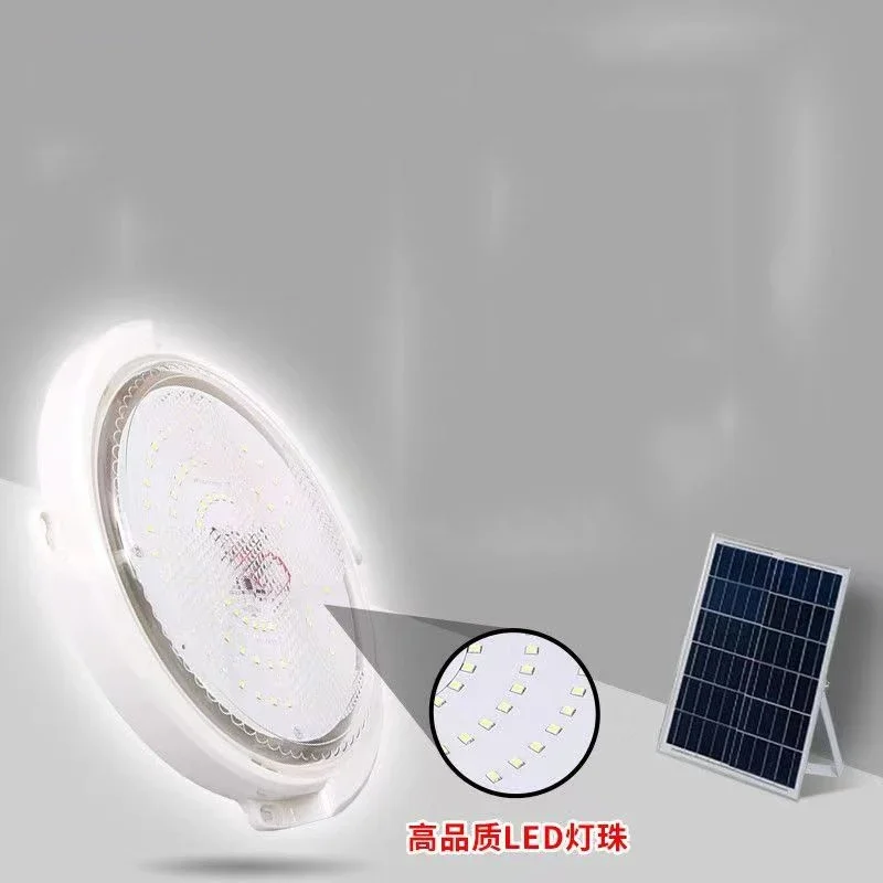 Luz Solar colgante de techo para interiores y exteriores, lámpara de energía Solar de 500/60W, LED con línea de luz de pasillo para decoración de