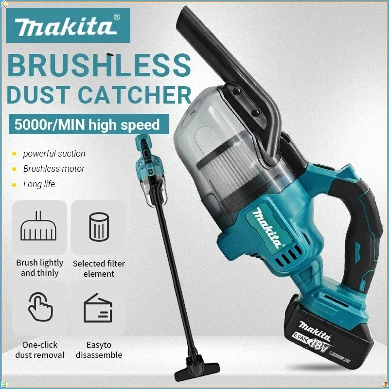 

Makita DCV501 Cordless Handheld Vacuum Cleaner Portable Brushless Vehicle Mounted Floor Cleaner Household Power Tools FitCar