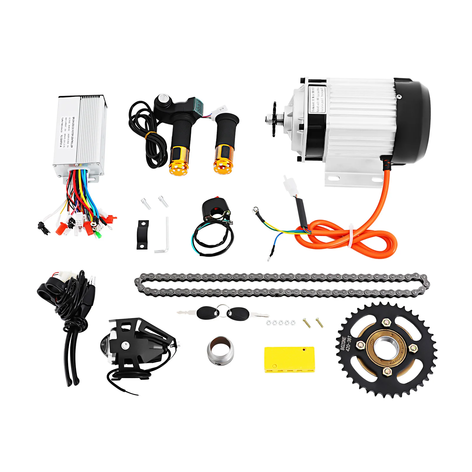 

Electric Tricycle Conversion Kit 48V 750W Brushless Motor 480RPM 22km/h Speed for 3-Wheel Bike