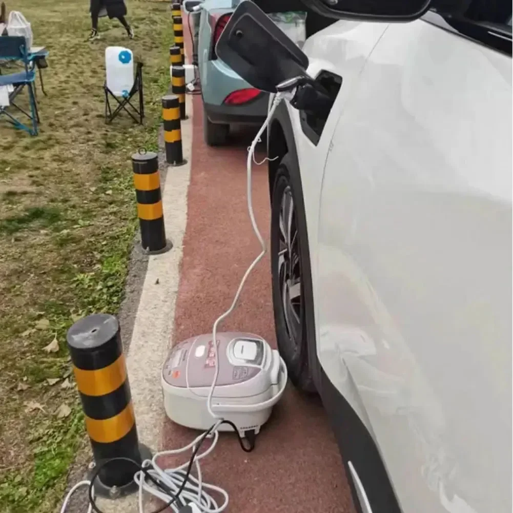 Adattatore V2L Adattatore di ricarica per veicoli elettrici 3.5kW Tipo 2 Strumento per MGZS Per MG4 Per MG5 Per R 16A Per unità di ricarica a scarica