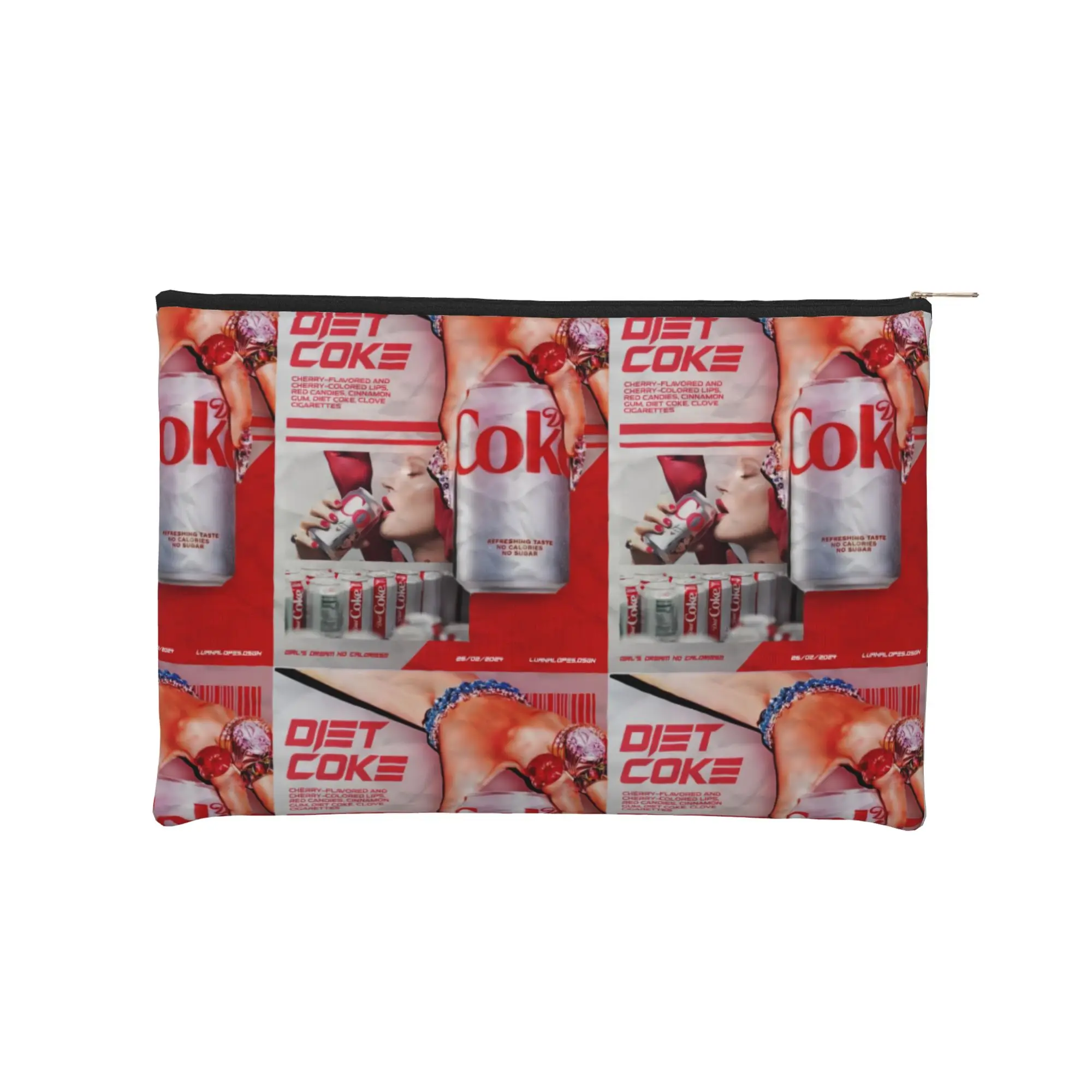 

Складная косметичка dDiet Coke с вишнёвым вкусом, косметичка dDiet Coke на молнии, несессер для туалетных принадлежностей