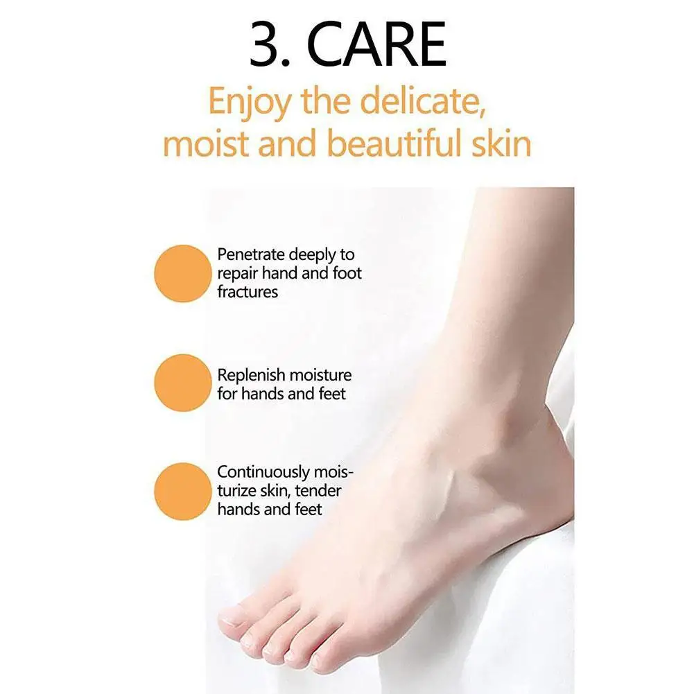 Creme anti-secagem para pés rachados, Cuidado com calcanhar rachado, Remoção de pele morta, Pés de mão, Cuidado com mãos rachadas, Foot Spa, E8I2, 20g