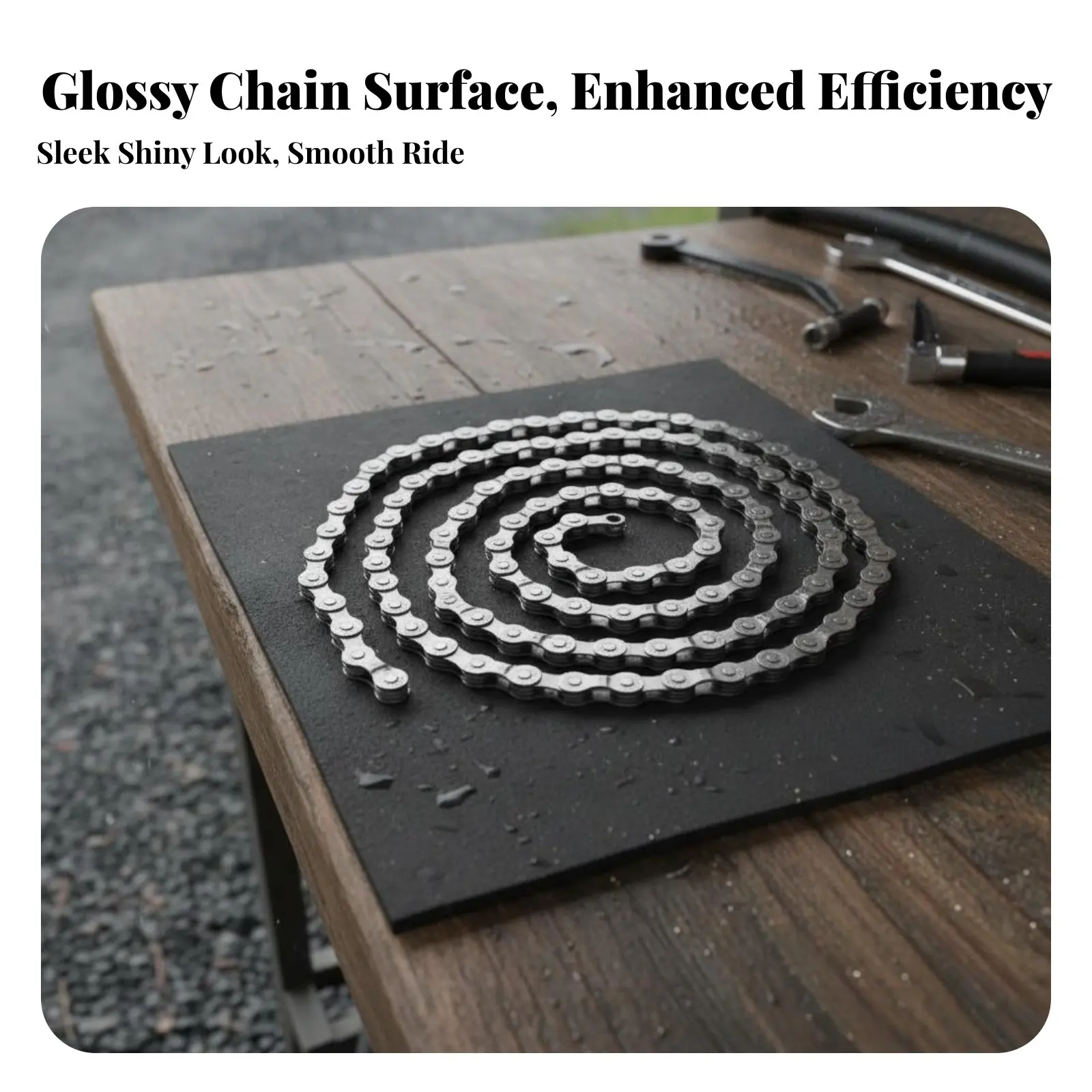 

8-скоростная велосипедная цепь, долговечная стальная конструкция, износостойкая запасная часть для горного велосипеда, для велосипедистов