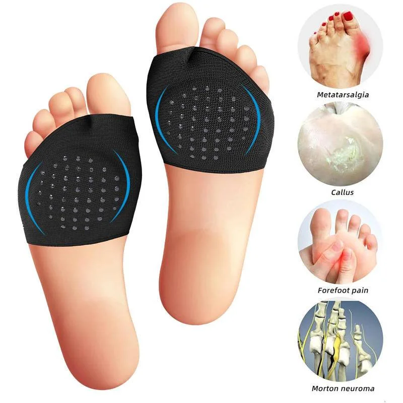 Coussretours de compression pour pied métatarsien avec gel antidérapant, doux, avant-pied, balle, callosités, ampoules, métatarsalgie, instituts, oto