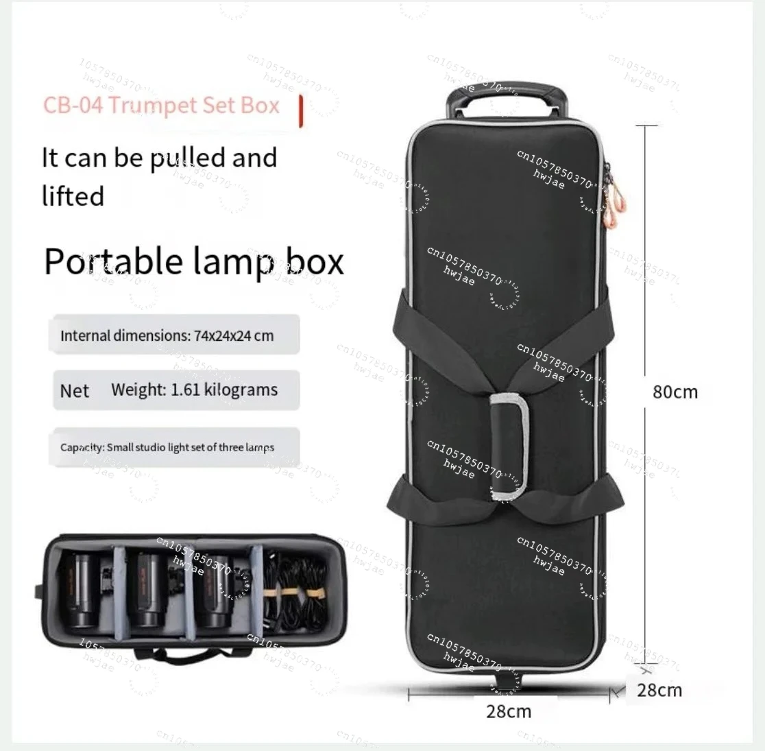 Outdoor Sports Godox CB-06 Camera Bag 97x39x25cm Photo Light and Light Stand Trolley Photo Accessories