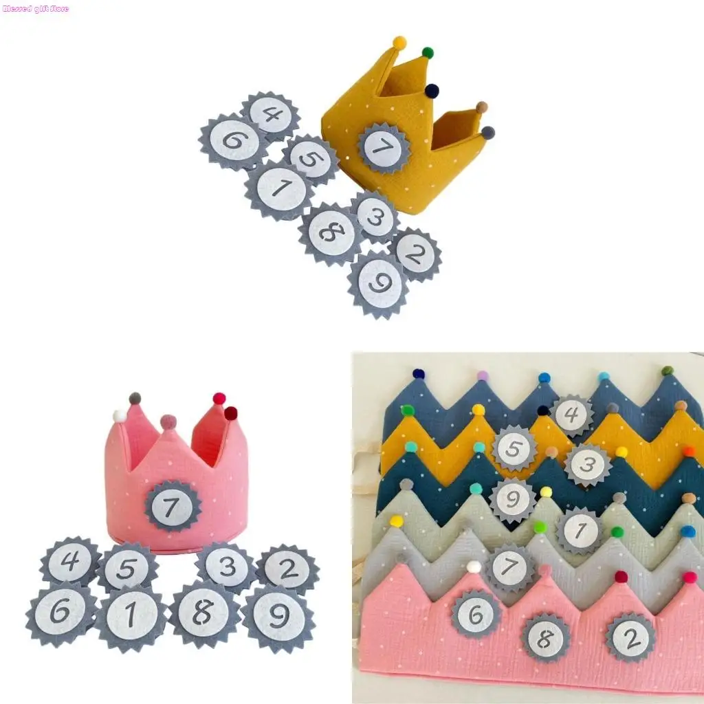 

D0JC Дети Корона Шляпа Реквизит для фотографий Мини Корона Головной убор Детская комната Украшение