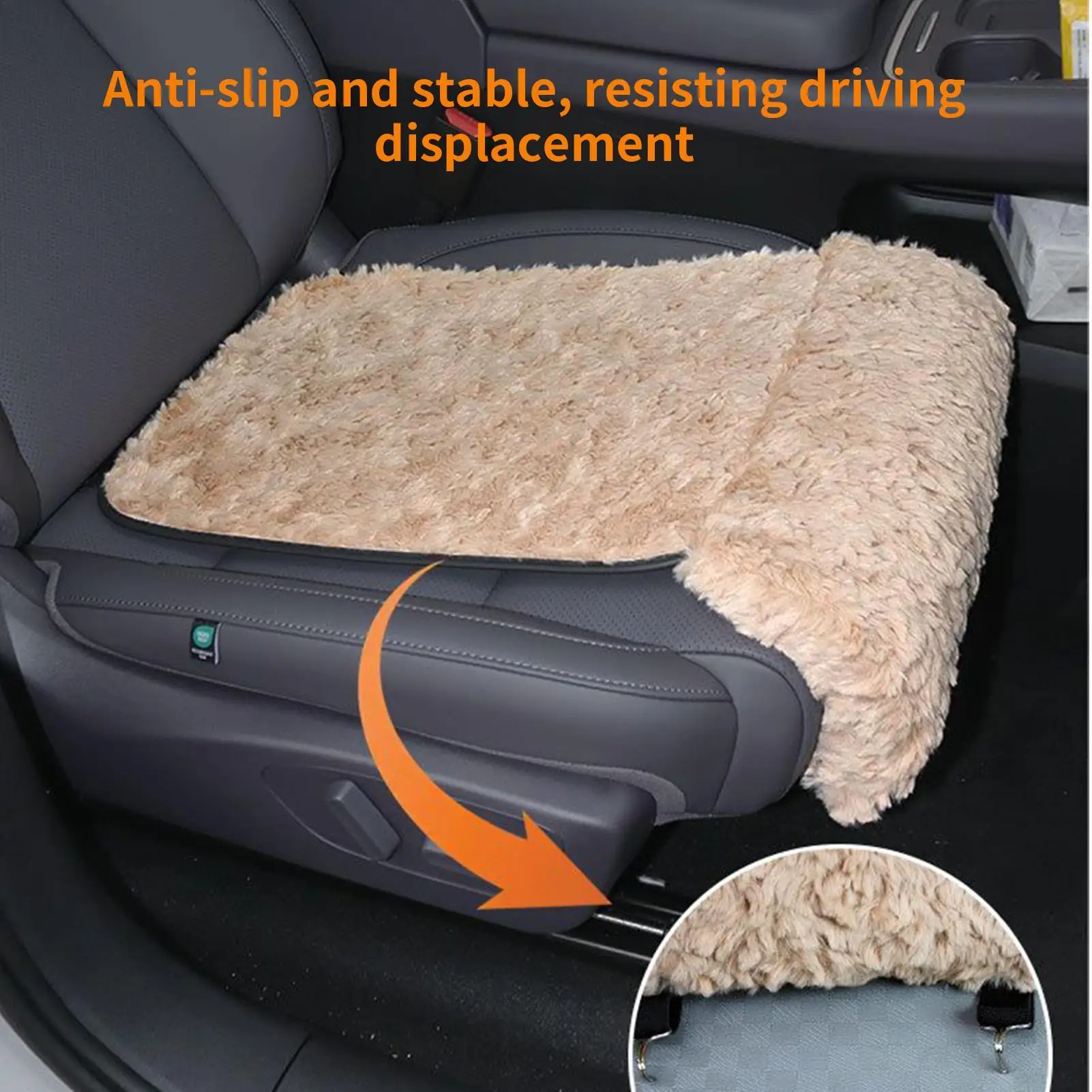 

Car Seat Mat Ergonomic Leg Support Cushion Car Cushion Seat For Family Driving Automotive Indoor Outdoor Winter Vehicle Office