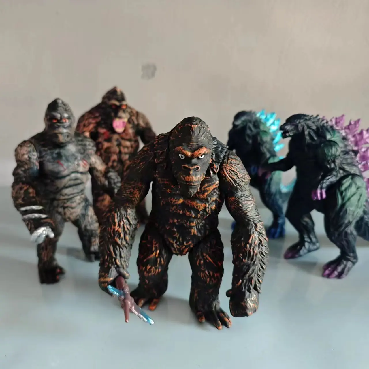 17CM Godzilla VS King Kong doll Gorilla Planet of the Monsters PVC Action Figure model kid Toy gift