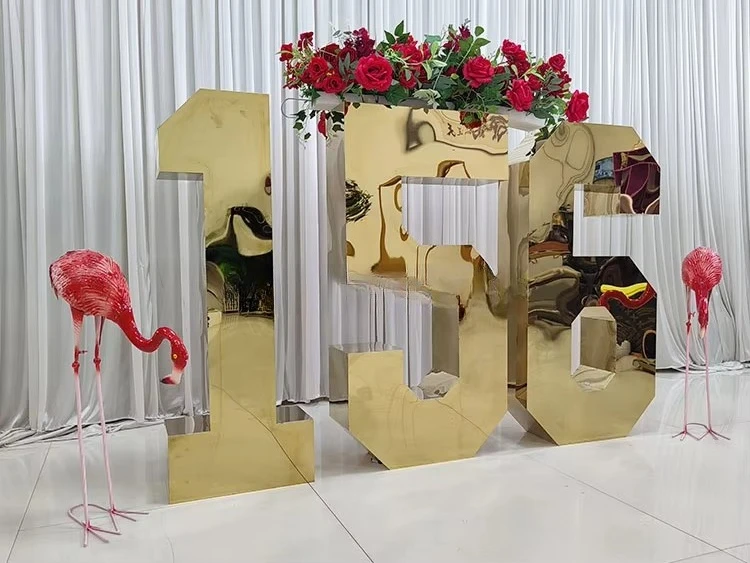 New Design 4ft/3ft Available Marquee Numbers Big Gold Silver Mirror Numbers Wedding Birthdays Party Decoration