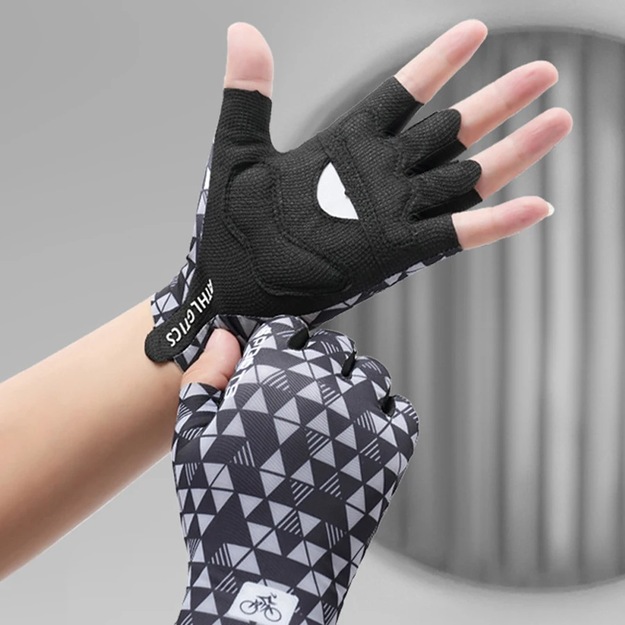 

Men's Breathable Anti-slip Cycling Bicycle Gloves Half Finger Women's Gym Mitten Fitness Sport Training Fitness Gloves