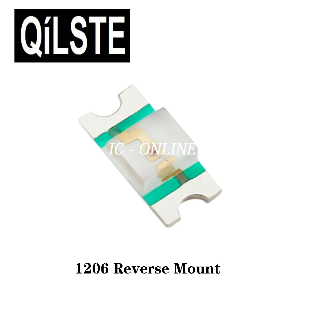 QILSTE 1206 LED 50pcs H11-F315Q Series Reverse Mount SMD LED White Orange Red Blue Yellow Green (3215 Metric) 3.2x1.5x1.1mm