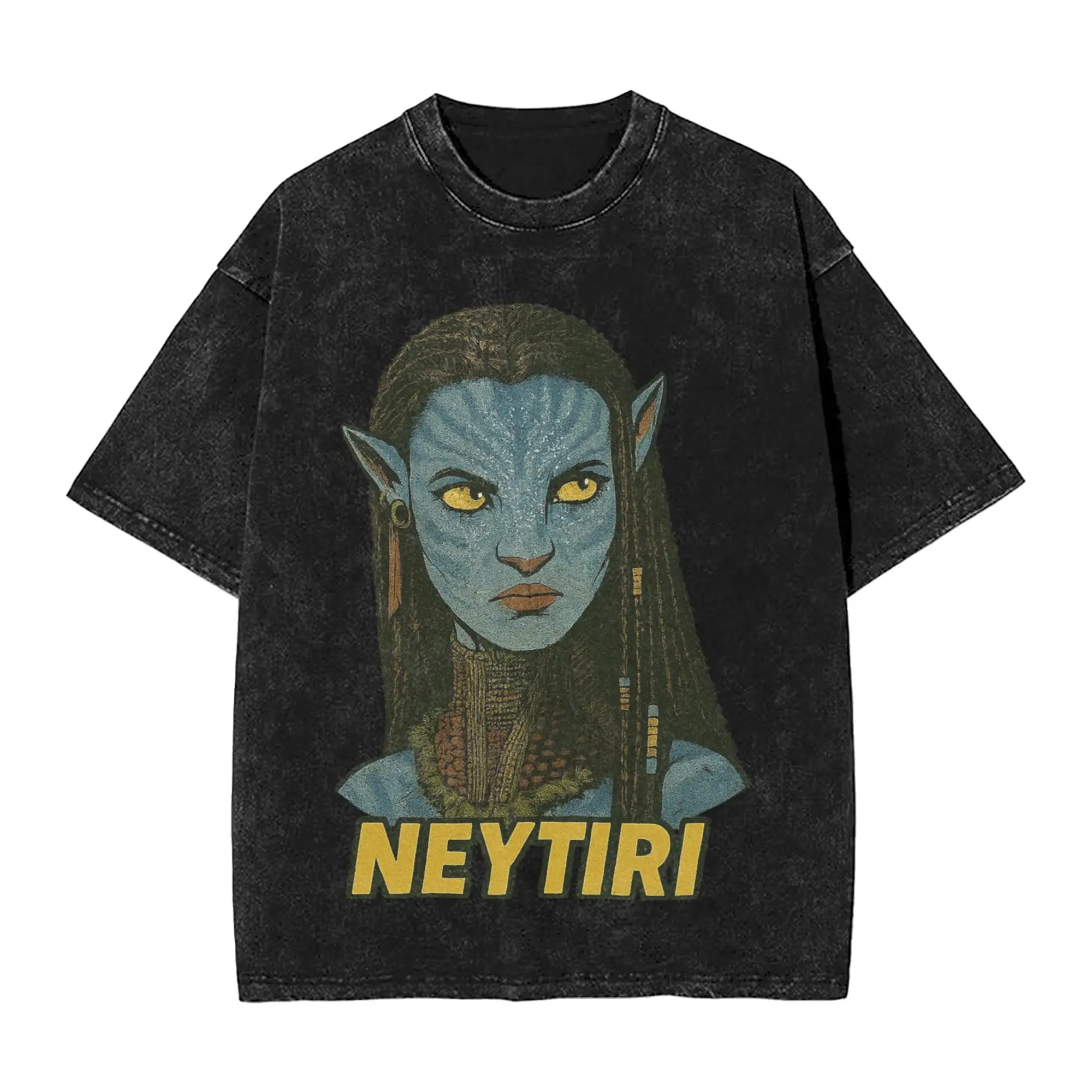 

Avatars Neytiri Poster T-Shirt for Men Novelty Cotton Tees Round Collar Short Sleeve T Shirts Printed Clothing