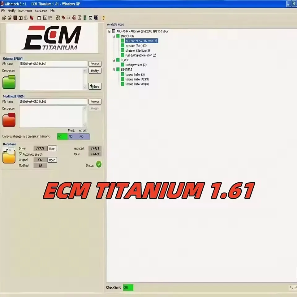 

ECM TITANIUM Chip Tuning SoftwareWith Plugins More Functions Send cd USB+2023 WinOLS 4.51 Auto ECU +2020 Damos
