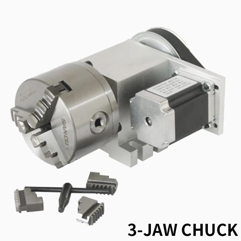 GZ4406B Brand new Engraving machine fourth axis A axis rotary axis CNC dividing head 100MM chuck through hole 22MM