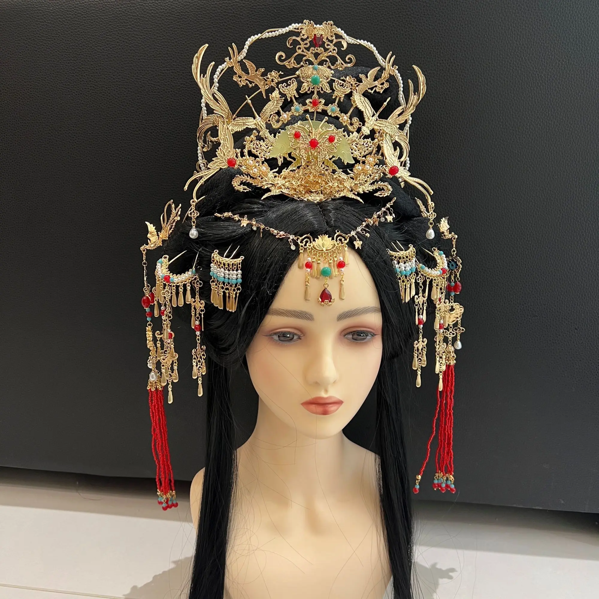 Exotic Style Dunhuang Flying Apsaras Dance Performance Hairpins Set Chinese Vintage Retro Bridal Wedding Hair Accessories
