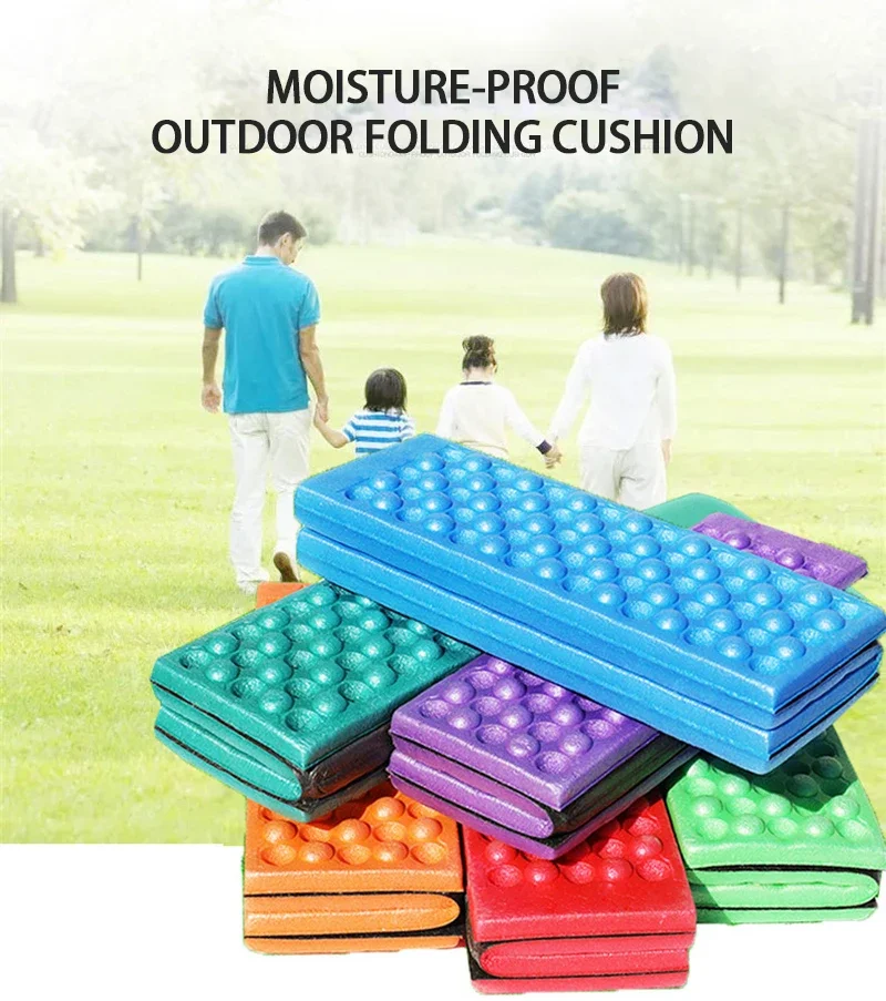 Wabenförmige Massagematte Faltbare XPE-Unterlage für Outdoor-Wandern Camping Training Park Faltbares Kissen Picknick-Sitzunterlage Feuchtigkeitsbeständige Matte – Detail 1