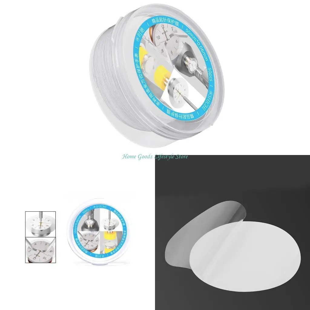 

50 шт., защитные чехлы для циферблат, прочные защитные приспособления для часовщиков и любителей DIY, 50x0,06 мм