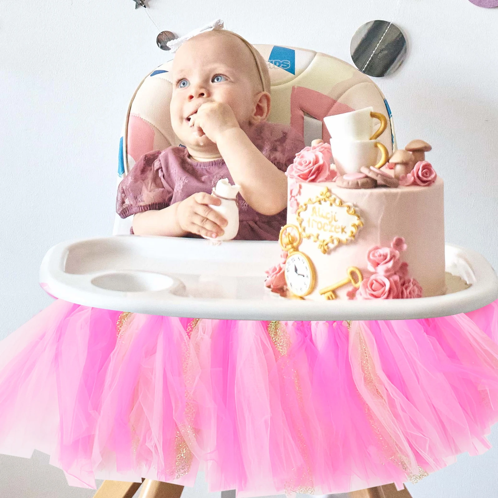 

High Chair Skirt high chair tutu high chair tutu skirt Tutu Skirt for High Chair High Chair Decoration