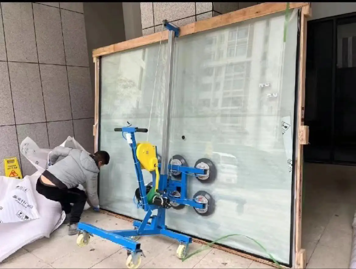 Customized 800kg Glassworker Machine Electric Glazing Robot with Dual Vacuum System for Precise Glass Fitting