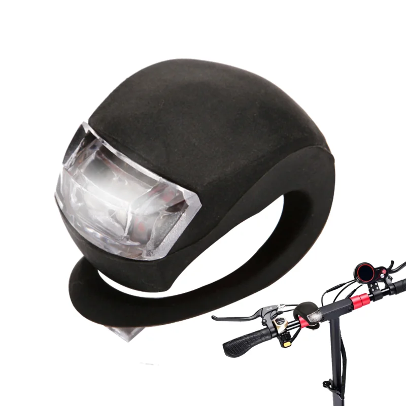 Bicycle Front Light Silicone LED Head Front Rear Wheel Bike Light Waterproof Cycling With Battery Bicycle Accessories