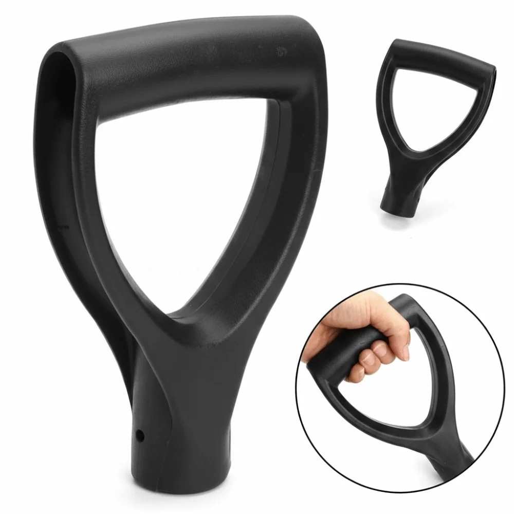 Plastic Shovel Handle Anti-slip D-shaped Grip Snow Shovel Handle Thickened Replacement Accessories Digging Raking Tools Raking