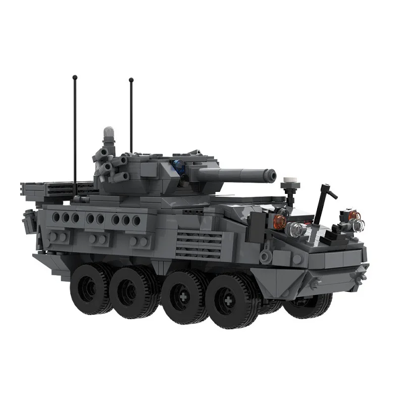 MOC Military Series Stryker Chariot Building Block Model Adult Bricks Hobby Collecting Toys