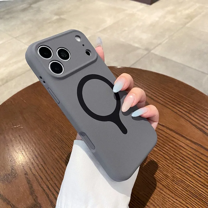 Luxury Smooth Liquid Silicone for Magsafe Case for IPhone 18 Pro 17 Air 16 15 14 Pro Max Candy Soft Bumper Wireless Charge Cover - view 4