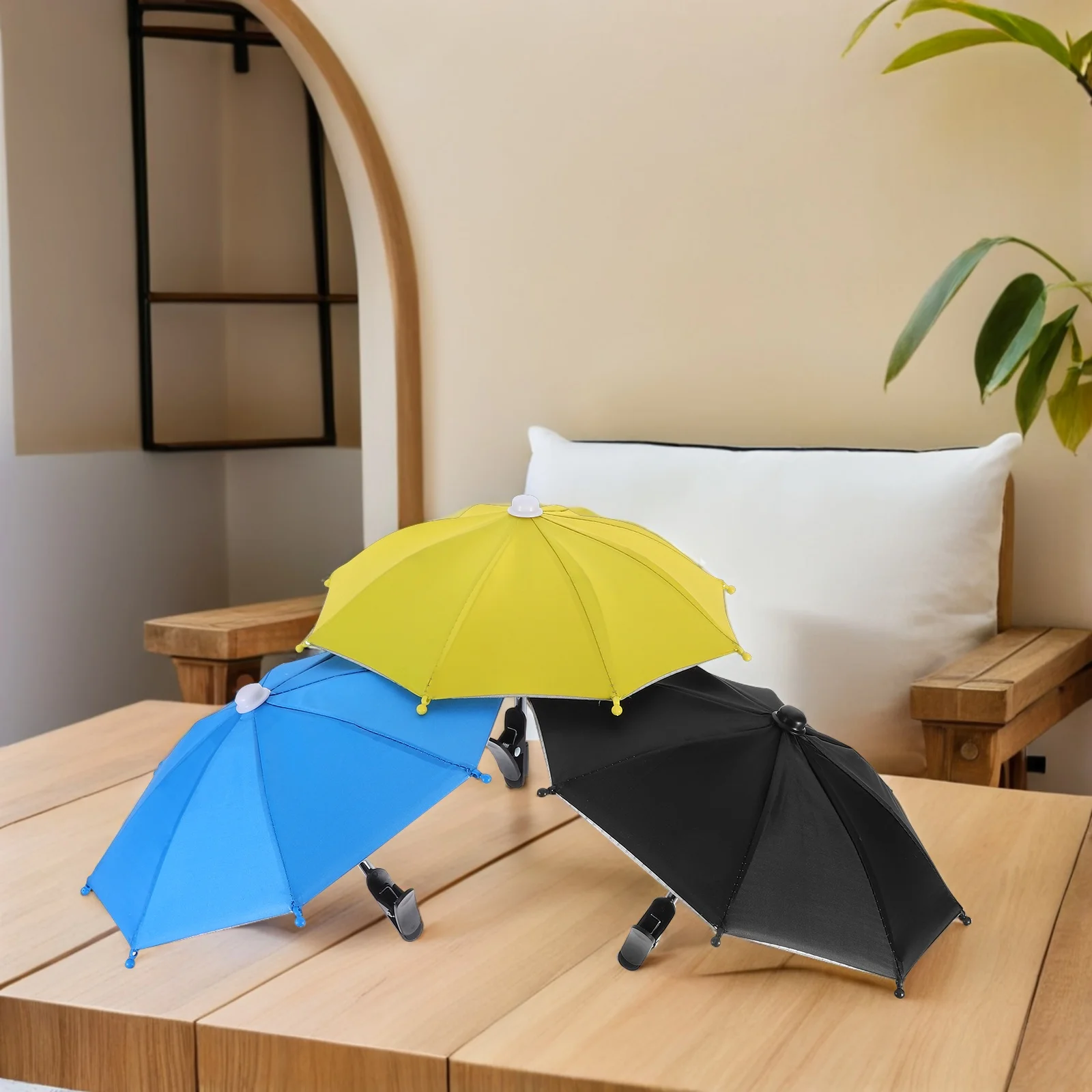 

3Pcs Cellphone Umbrella Sunshade Waterproof Shield for Rain and Sunlight during Adventures Phone Umbrella Sun Shade for Phone