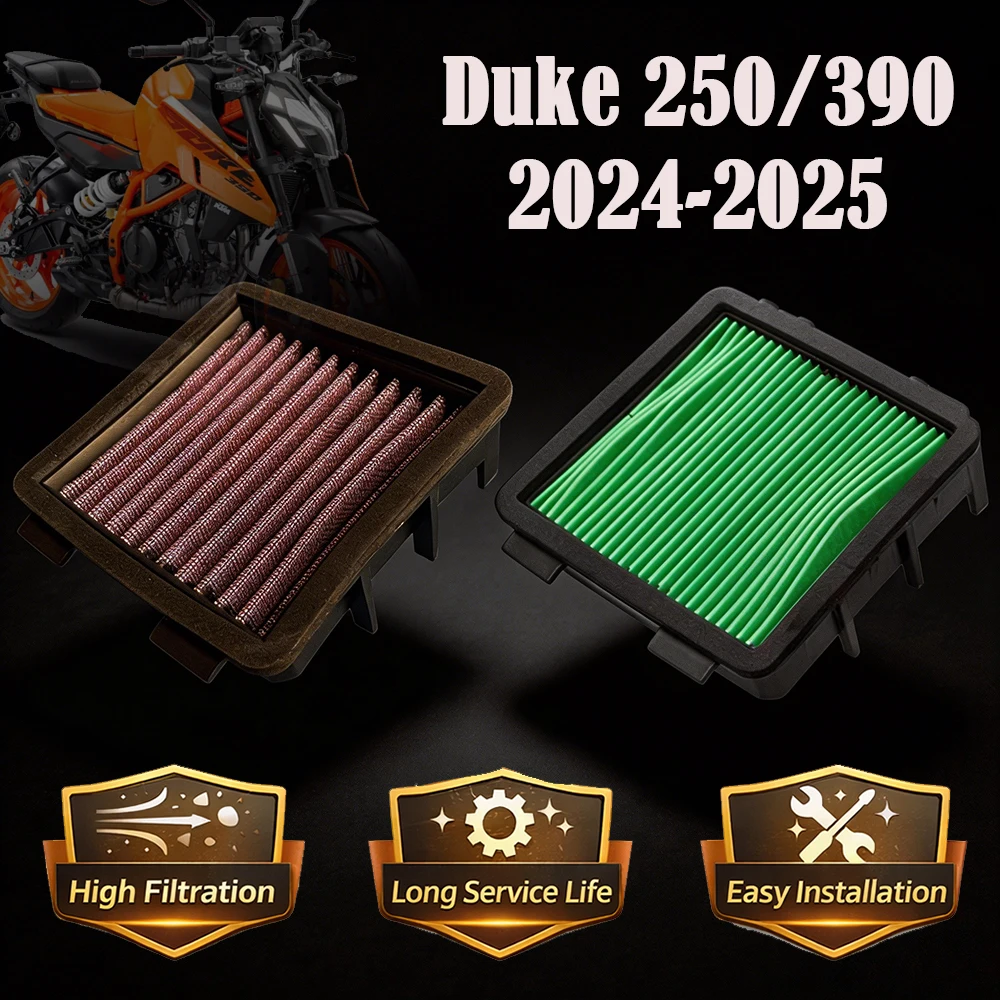 High Performance Air FIlter Element For KTM Duke250 Duke390 Duke 250/390 2024-2025 Motorcycle Replacement Engine Intake Cleaner