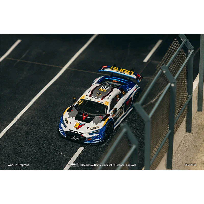 PreSale TW 1:64 LMS GT3 Evo II Audi R8 Macau GT Cup 2024 Sunrise SUGO مجموعة ألعاب دييكاست نموذج سيارة Tarmac Works