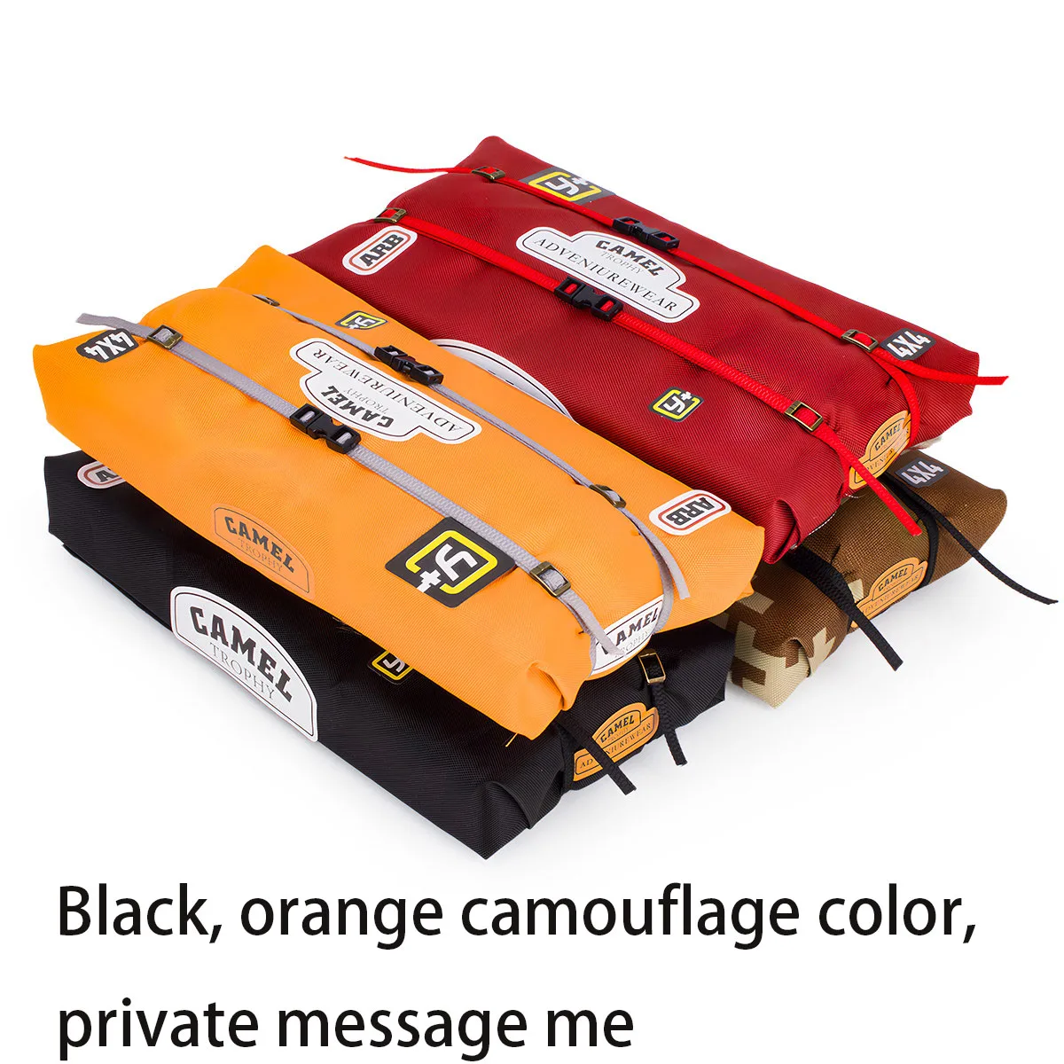 All series of handmade roof tent luggage bags are used for 1/8/1/10 climbing cars TRX4 SCX10 luggage accessories and a series of