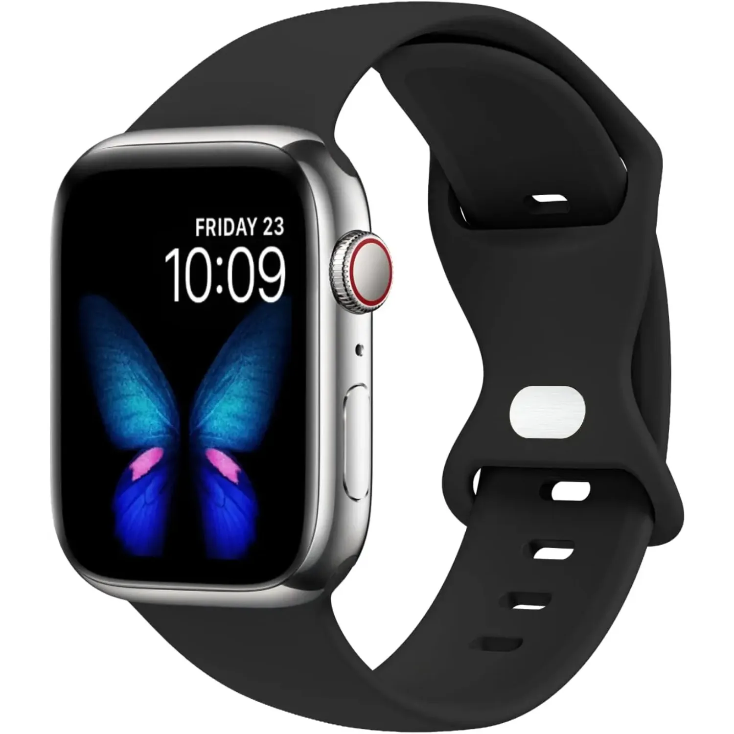 Silikonowy pasek sportowy kompatybilny z paskiem Apple Watch 38 mm 40 41 42 44 45 46 49 mm Bransoletka iWatch serii 10 9 8 7 6 5 SE Ultra 2