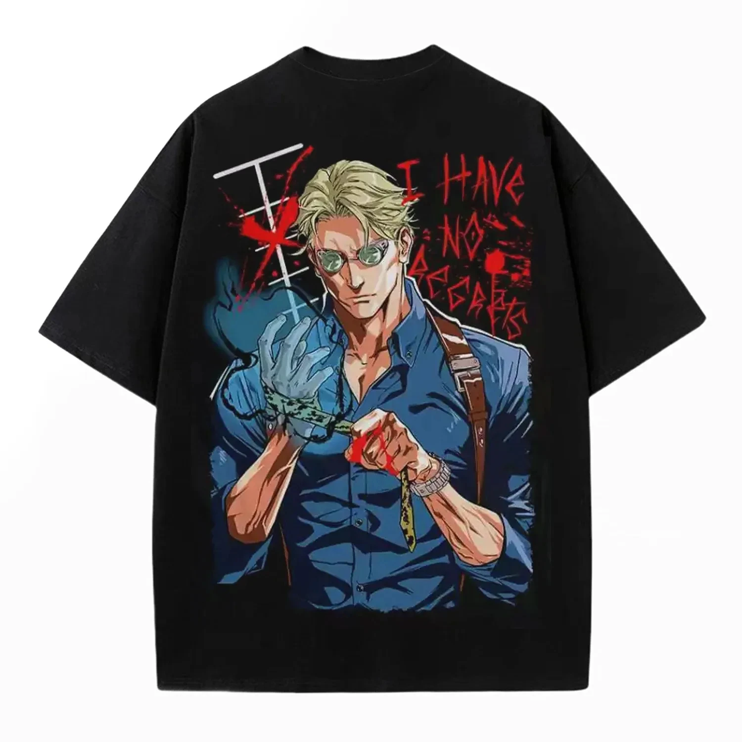 Jujutsu Kaisen Nanami Kento Anime Printing T-shirt Men's Clothing Women's 2026 Summer Harajuku Cotton Short-sleeved T Shirt