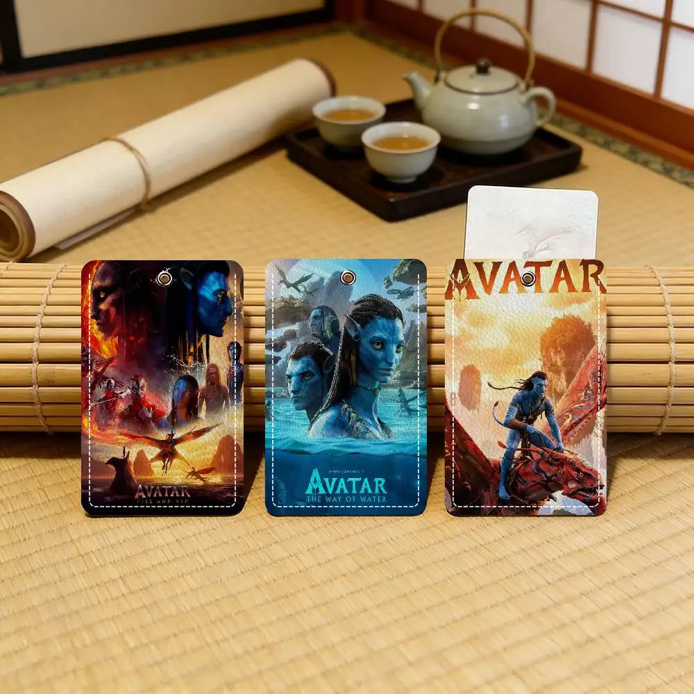 

Кожаный кошелек-картхолдер в стиле ретро «Аватар» (1 шт.) для офиса и школы, тонкий, с защитой для документов