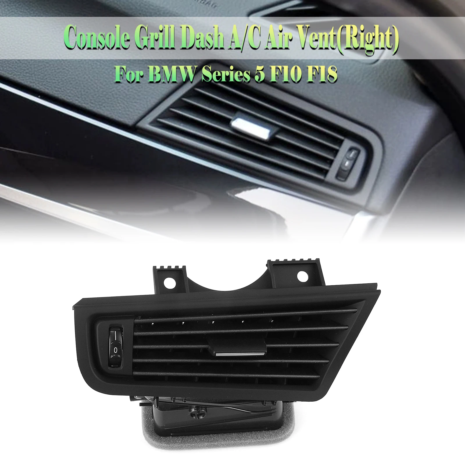 

Car Front A/C Panel Air Vent Outlet Conditioning Grill Frame For BMW 5 Series F10 F11 F18 2010-2017 520i 525i 523i 530i