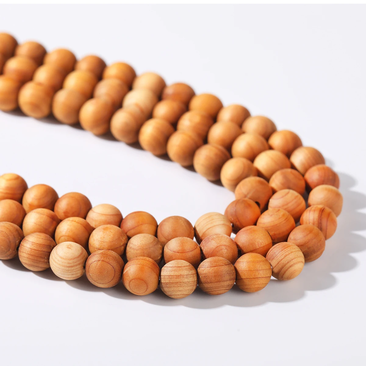 Natural Thuja Wooden Beads Round Loose Spacer Bead with Aroma 6 8 10mm for Jewelry Making DIY Braceelt Necklace Accessory