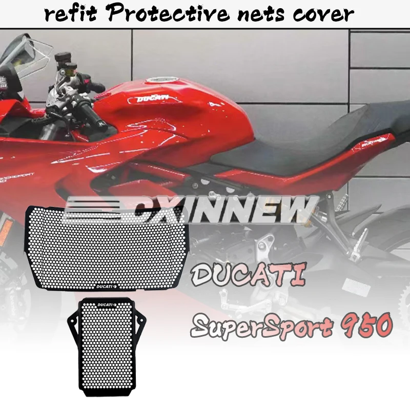 

For Ducati SuperSport 939 s 950 2017-2023 Motorcycle Radiator Grille Guard Covers Oil Cooler Cooling Radiator Shield Protector