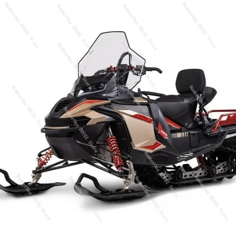 All-Terrain Snow Track Kit for Off-Road Motorcycles,Heavy-Duty Rubber Ski Track Conversion System Snowy Rugged Road Conditions